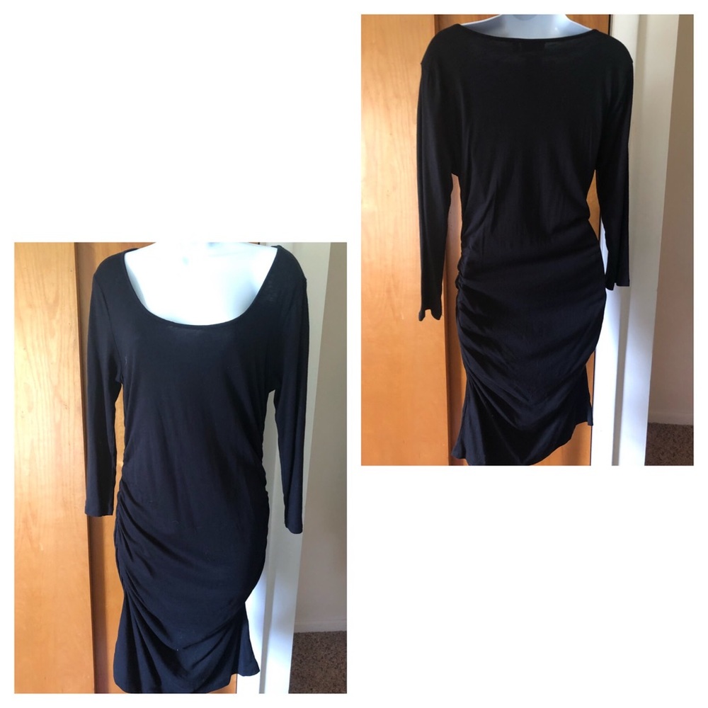 🔴SOLD🔴 NWT! Apt.9 Black Ruched Dress